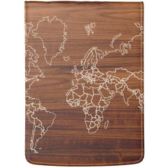 Lex Altern Laptop Sleeve Wooden Map