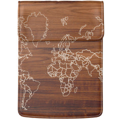 Lex Altern Laptop Sleeve Wooden Map