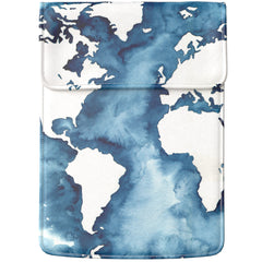 Lex Altern Laptop Sleeve Blue Watercolor Design